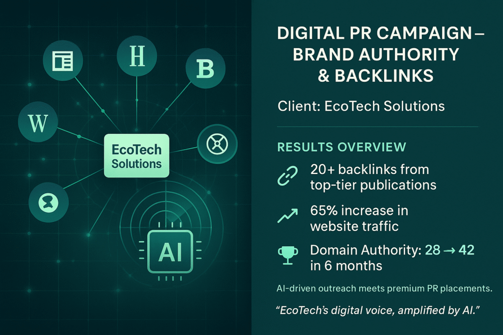 Digital PR Campaign – Brand Authority & Backlinks